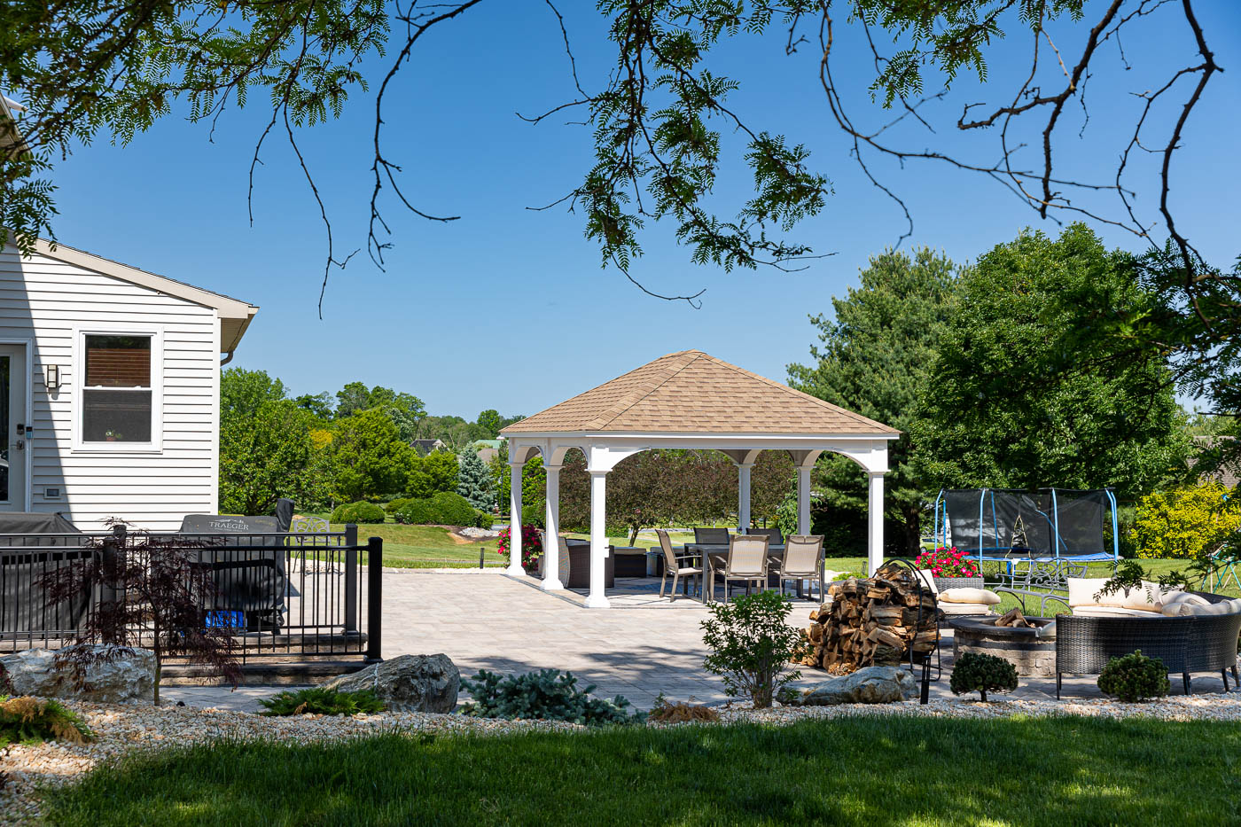 Pavilion on a patio